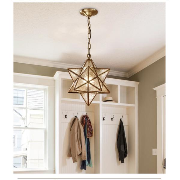 Nordic Led Pendant Lights Art Glass Start Geometric Pendant Lamp(WH-GP-170)