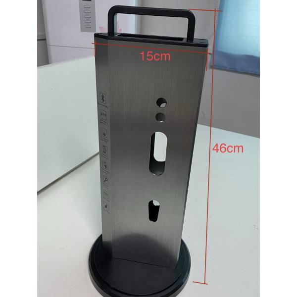 Gold Fingerprint Password Smart Digital Door Lock Display Rack For Exhibition Stan