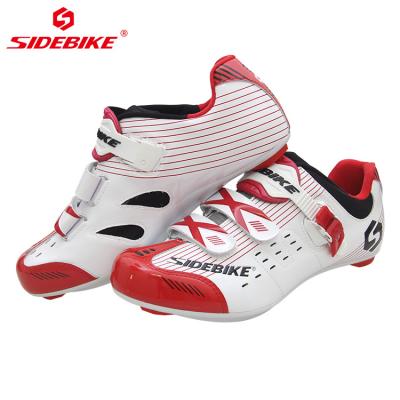 Magic Velcro Strap Road Cycling Shoes / Nylon Durability Bike Bicycle Riding Shoes