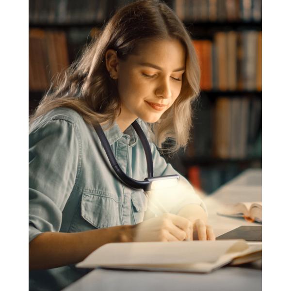 Силика гель АБС висящий на шее читальный свет USB светодиодный читальный лампа для студентов