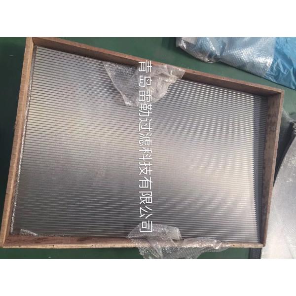 Flat Panel Wedge Wire Sieve Filters For Solid - Liquid Separation / Chemical Industry