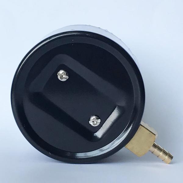 Black Steel Case Low Pressure Gauge 25 CmH2O 63mm Bottom Mount Pressure Gauge