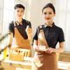 Fast Food Polyester Fabric Classic Traditional Chinese Style Restaurant Waiter Uniform