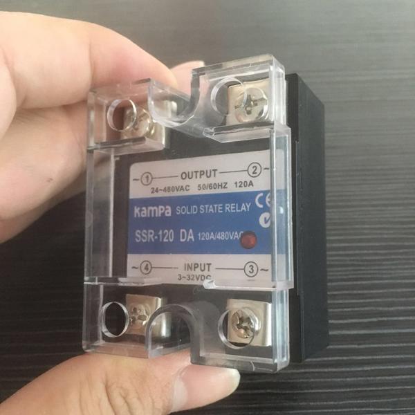 120DA SSR Control 3-32V DC output 24~480VAC High voltage single phase AC solid state relay