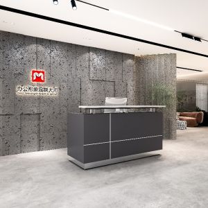 Simple Design Marble Top Modern Office Furniture Reception Desk