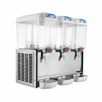 Distribuidor frio de agitação quente da bebida de Coold de três tanques com bico de aço inoxidável