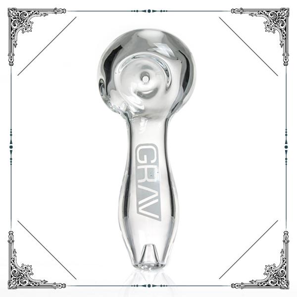 Spoon Pipe Mix Color Grav Hand Blown Glass Pipe 4 Inches Hand Tobacco Pipe