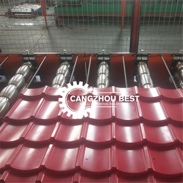 Hydraulic Cutting Galvanized 1310mm Glazed Tile Forming Machine