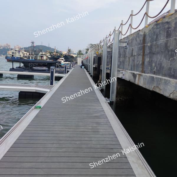 WPC Decked Aluminum Floating Docks For Marina Boat Yacht Floating Pontoon Mooring Cleats Included