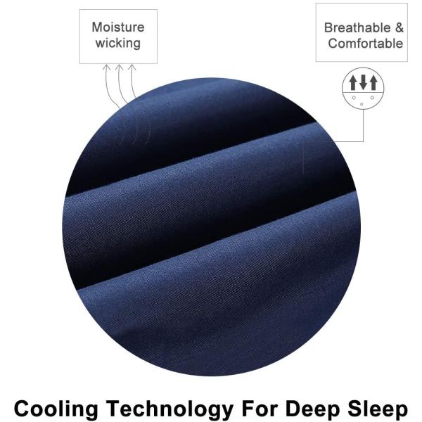 Get a Restful Sleep with 4PCS Brushed Microfiber Sheet Set Featuring 3-Line Embroidery