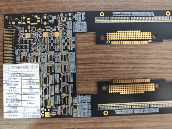 FR4 3mm Thickness 4 Layers Server PCB Board For 5G Communication Base Station