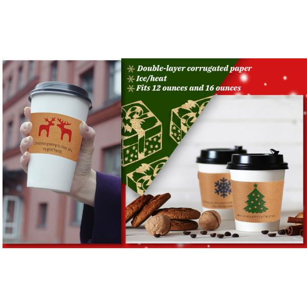 Cup Sleeve, Corrugated Up Sleeve With Printing, Brand Logo, Hot Paper Cup,Cup Sleeve, Recyclable Sleeve