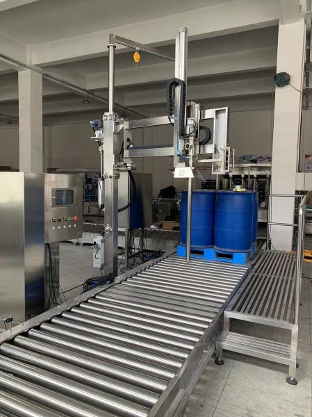 Machine de remplissage d'huile de poids automatique de type Npack flexible pour tambour et IBC de 200L