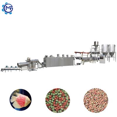 os peixes 80kw alimentam a linha de processamento máquina 500kg/H da extrusora da planta de produção