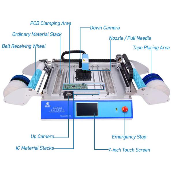 2 выбор фидеров CHMT48VB Benchtop SMD голов 58 и робот все места в одном обломоке Mounter