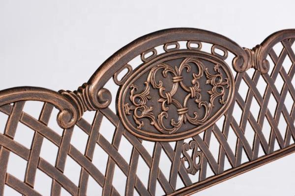 Park Street Furnitures EN840 Cast Aluminium Garden Bench