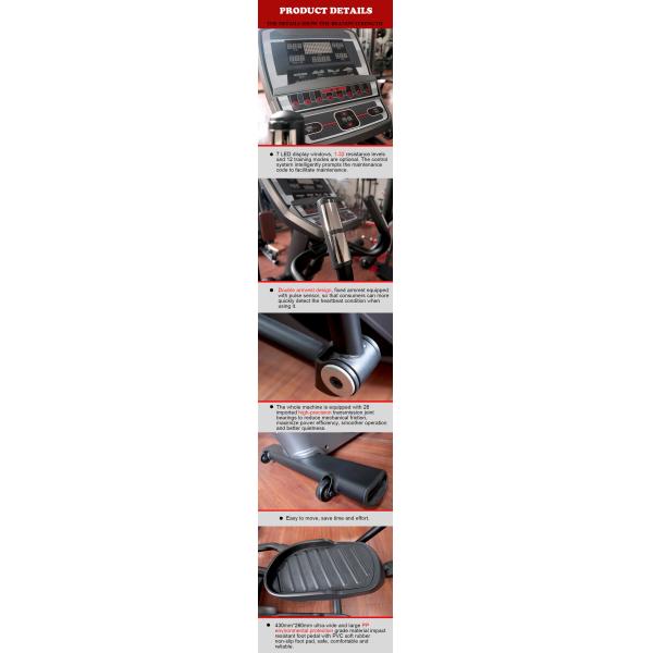 Безопасный прочный эллиптический удар машины спортзала - дизайн устойчивой не педали ноги выскальзывания привлекательный