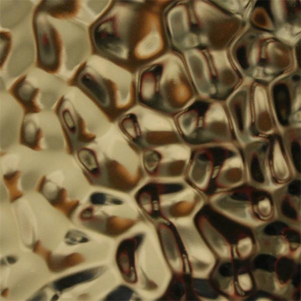 Hot Designed sheet Gold color mirror bright finish hammered stainless steel sheet for wall cladding