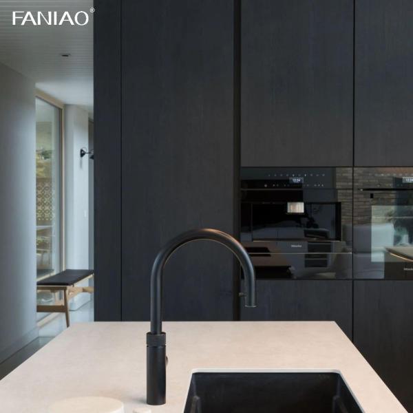 Armários de cozinha para venda Armários de cozinha de melamina modernos conjuntos Armários de cozinha de parede modular com ilha