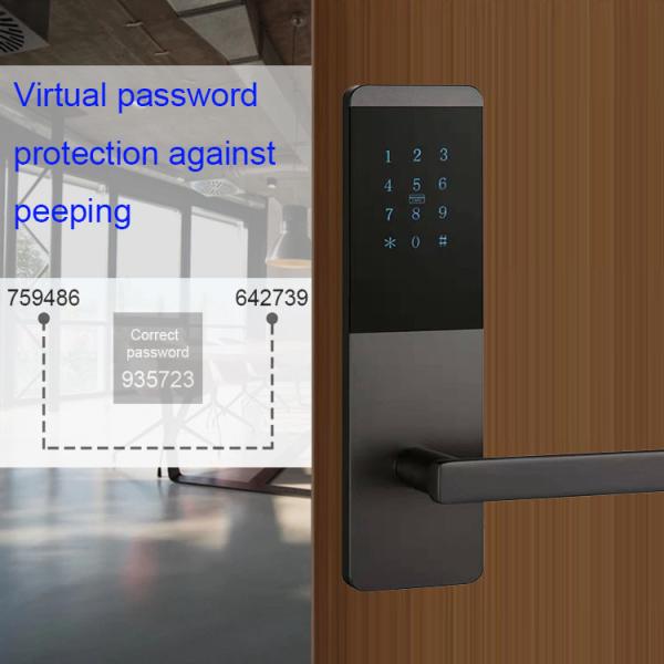 Anti Theft Airbnb Intelligent Door Lock Ss304 Apartment Smart Lock