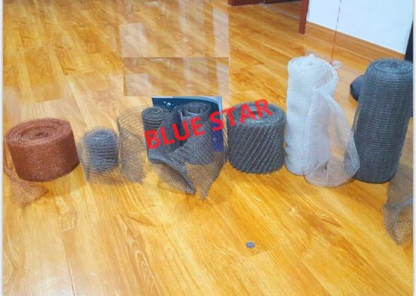 Custom Stainless Steel Knitted Mesh Narrow Width & Wire Dia 0.008 0.011 