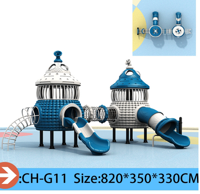 Pumpkin  Robot Theme Large Outdoor Playground Slide  Custom Plastic Combination Slides Climbing Tunnels Adventure Tubes for Parks Kindergartens  Resorts
