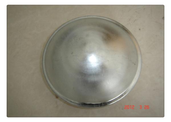 Silver Color Steel Chain Link Fence Post Caps , Polished Dome Post Cap