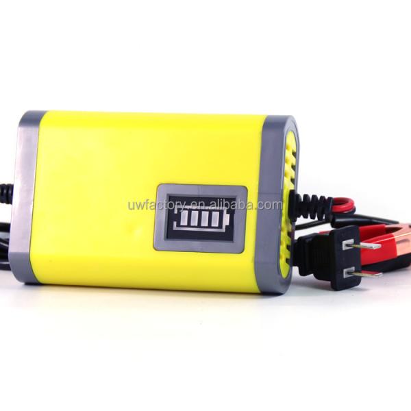 Full Intelligent Repair Storage Lead Acid 12V/1.25A Car Battery Charger for Motorbike Private Mold Intelligent