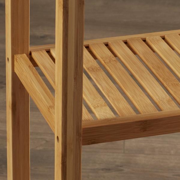 Professional 3 Tier Wooden Bathroom Shelves 31.5 H X 22.1 W X 10.25 D