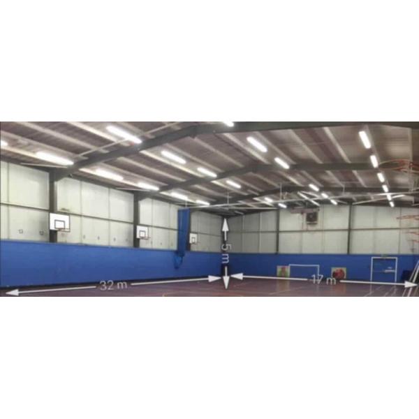 Construcción de acero duradero Fútbol Diseño de estadios modulares Edificios deportivos prefabricados