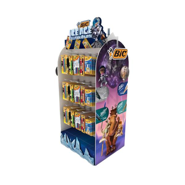 Attractive 2-way Stationery Display Rack, Metal Fountain Pen Display Stand