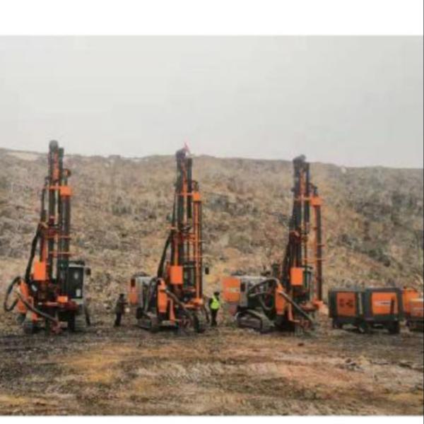 Rock Mining Blasting Drill Integrated Air Hammer DTH Surface Drill Rig Machines