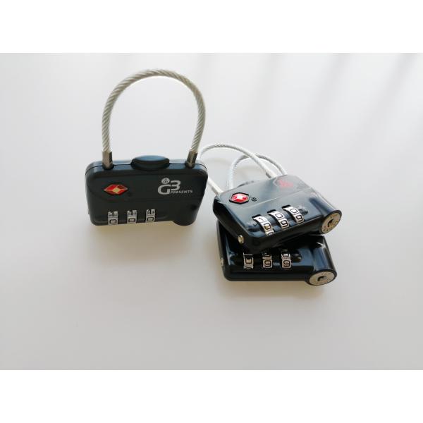 Customized TSA Cable Lock / TSA 320 Suitcase Cable Lock For Luggage Security