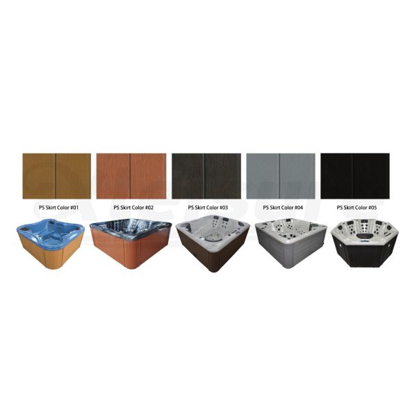 Whirlpool Spa Balboa Gecko 6 Persons Outdoor Hot Tub Spa Acrylic Fiberglass Square Eco-Friendly Massage Resale
