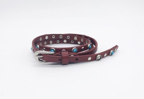 Customized Modern Fashion Woman Rhinestone Belt Blue Studded Wide Waist Belt for Ladies