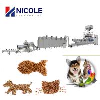 Double aliment pour animaux familiers entièrement automatique de métier de boudineuse à vis de large échelle faisant la machine Multifuctional