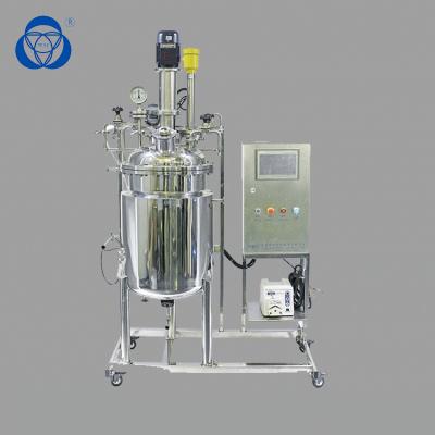 Biodiesel que processa o reator de vidro da dupla camada, refrigerar de vidro do aquecimento do ciclo do laboratório do reator