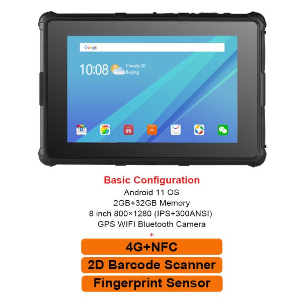Дюйм 800X1280 IPS GPS IP67 умное RF8R ПК 8 планшета операционной системы андроида изрезанный