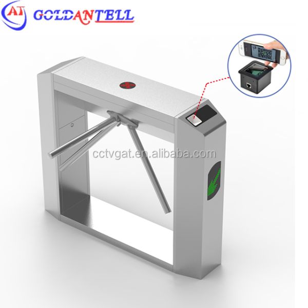 OEM Logo Sliding Turnstile / QR Code Nfc Gym Door / Security Swing Barrier Gate for Public Lobby