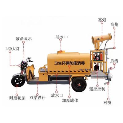 30-50Km/H Scenic Property Rinsing With Disinfection Truck Sprinkler