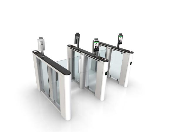 Face Recognition Barrier Turnstile Gate RFID QR Barcode Tripod Entrance Barrier Systems