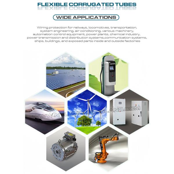 Conduit électrique coloré PA6 (V-0), tube ondulé et tuyau flexible en nylon AD15.8 (ID Ø12mm) pour faisceau de câbles