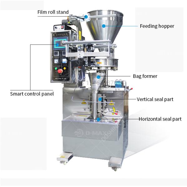 Weighing Bagging Rice Filling Machine for Fertilizer Feed Pellet Beans Grain Packing
