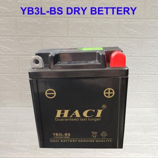 Black YB3 Motorcycle Lead Acid Battery A Grade Moto Battery Replacement