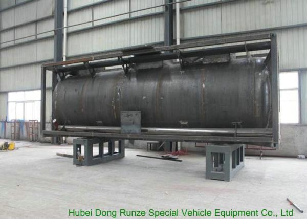 316 Stainless Steel ISO Tank Container 20 FT For Hazardous Liquids Road transport