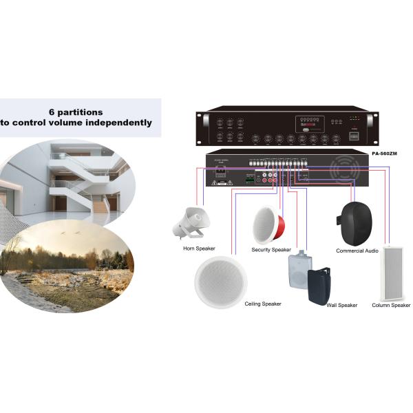 OEM ODM 6 Inch Wall Speaker 40w/8 Ohm PA System For Indoor Use Classroom Office Hotel Restaurant