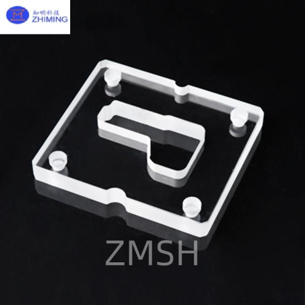 Custom Shaped Fused Quartz Plates with Through Holes Optical