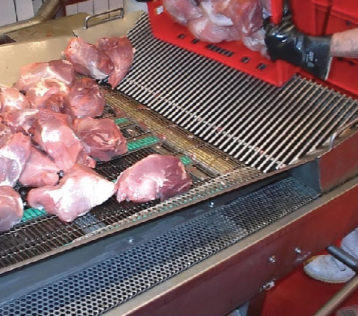 Beef / Meat Conveyor Systems , Food Processing Industrial Conveyor Systems