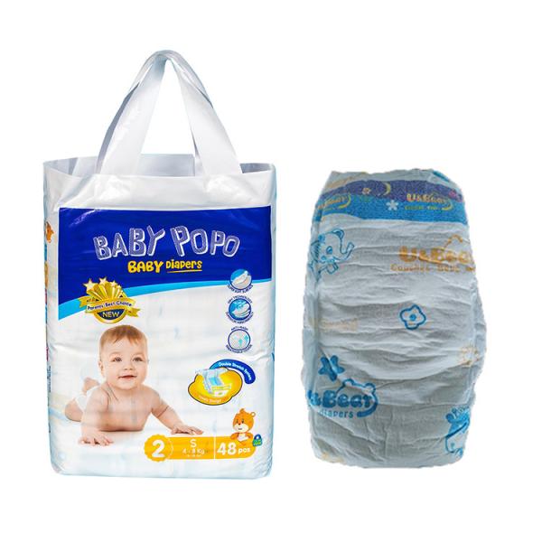 PP Magic Tape Newborn Baby Diapers 370*280mm Eco Original Nappies