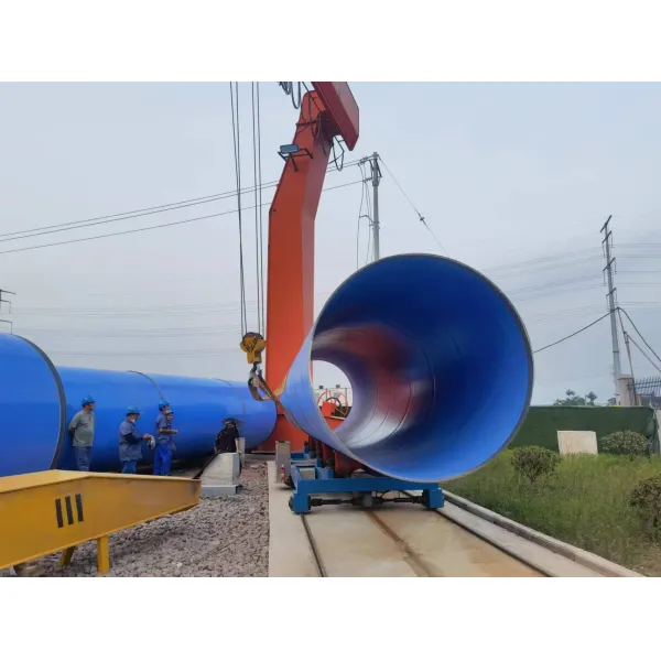 Automatic PLC Control 3LPE Coating Pipe Production Line with Shot Blasting for Oil Gas and Water Pipelines